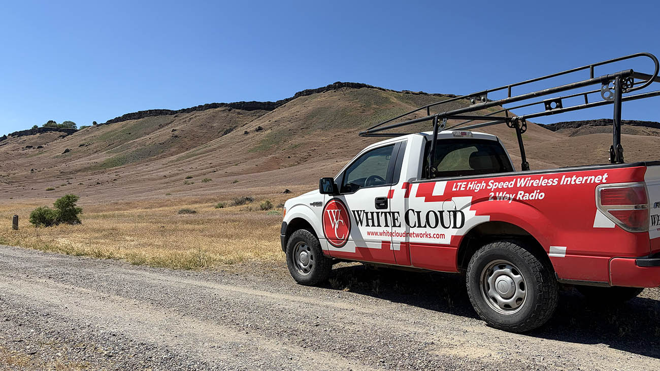 White Cloud Truck for internet in the Owyhee, Idaho area